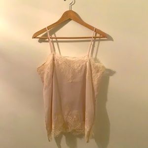 Soft pink lace blouse